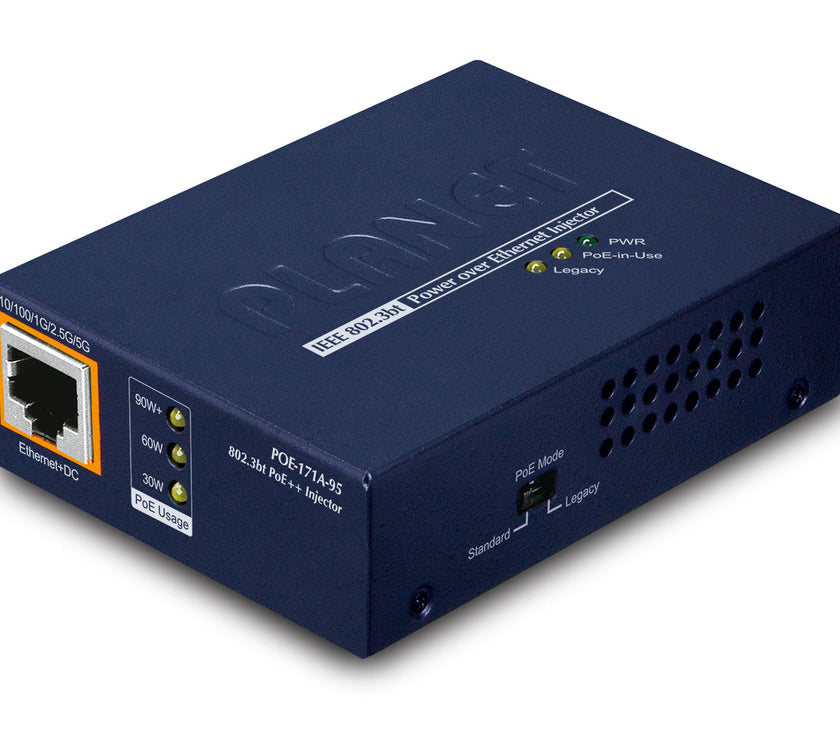 1P Inj 5Gb PoE++ Mid End-Span 95W