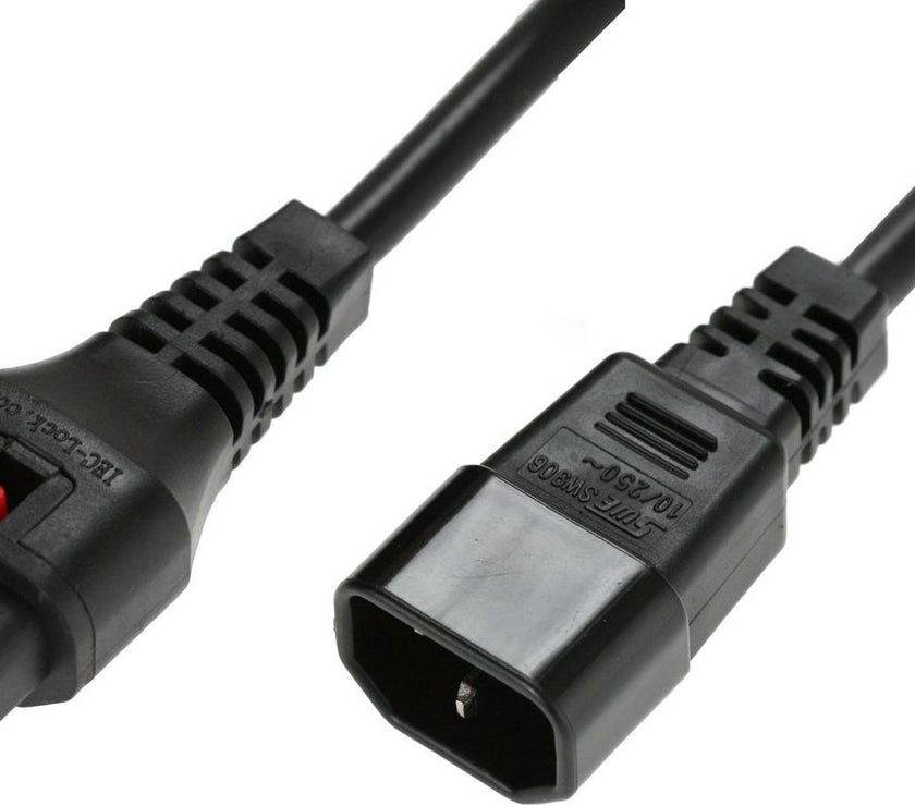 CNL 2M C14-C13 Lck Bk PVC 1.0MM