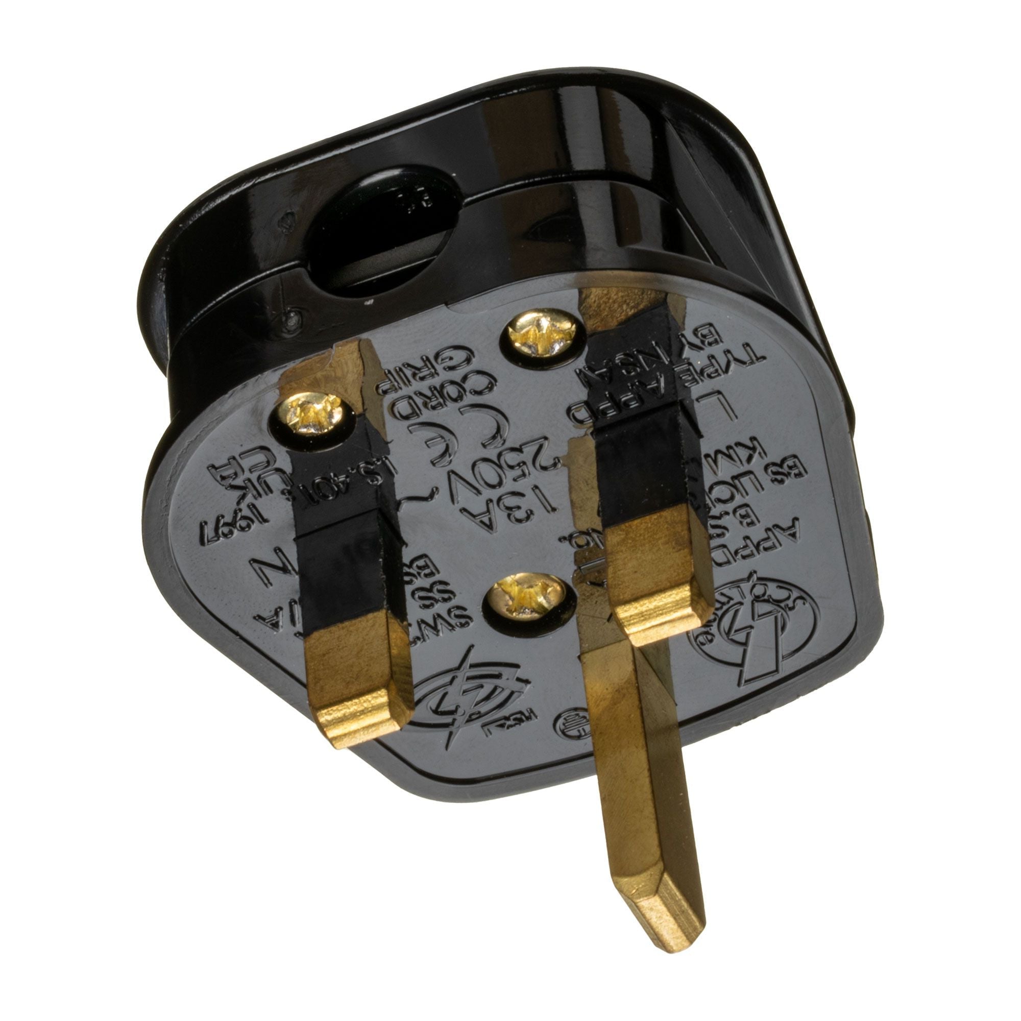 UK MAINS PLUG 13A Bk BS1363