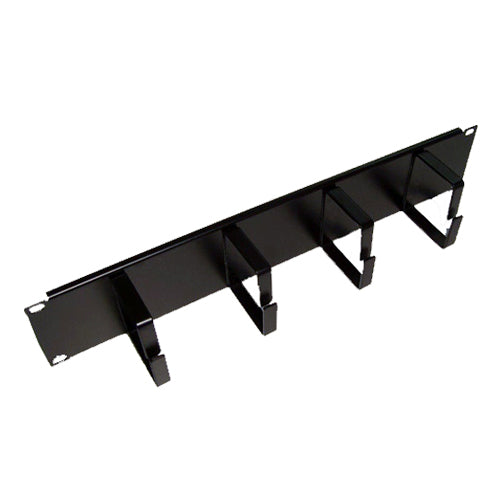 CNL 2u 4 Ring Cable Tidy 65mm Bk