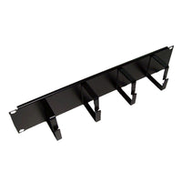 CNL 2u 4 Ring Cable Tidy 65mm Bk