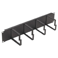 CNL 2u 4 Ring Cable Tidy 100mm Bk