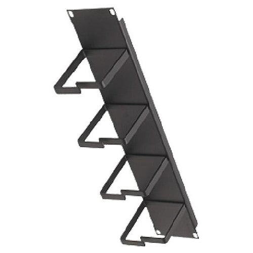 CNL 2u 4 Ring Cable Tidy 100mm Bk