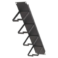 CNL 2u 4 Ring Cable Tidy 100mm Bk
