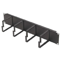 CNL 2u 4 Ring Cable Tidy 100mm Bk