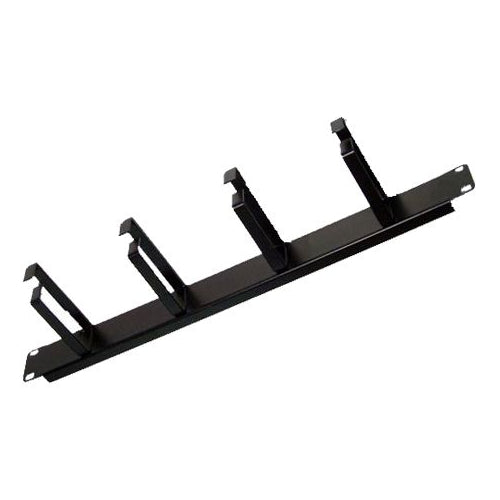 CNL 1u 4 Ring Cable Tidy 100mm Bk