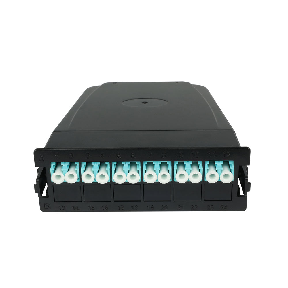 CNL 12F OM4 Aq LC MPO MTP Cassette