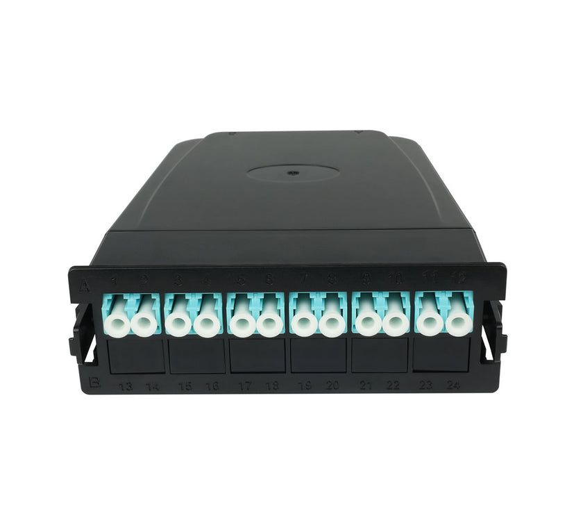 CNL 12F OM4 Aq LC MPO MTP Cassette
