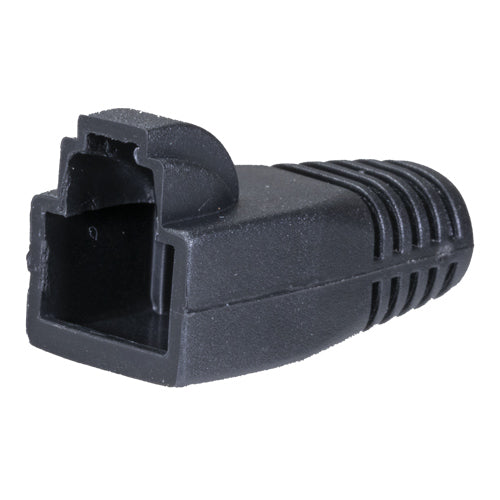 100PK RJ45 Snag Boot 8MM Bk FOR 22-2096