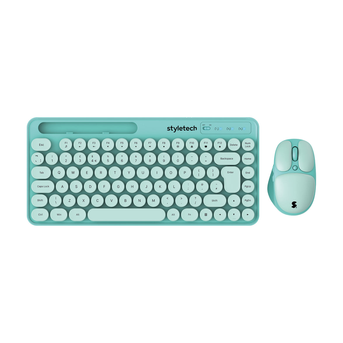 Stealth Wireless Keyboard Mouse Mint