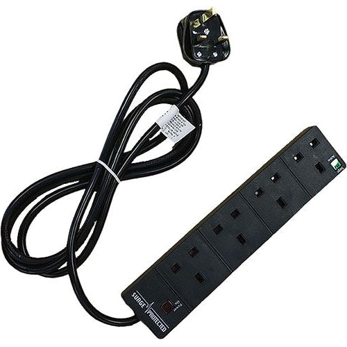 CNL 4W UK 13A SURGE PROTECT Bk 2M Lead