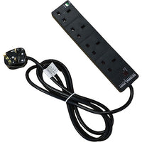 CNL 4W UK 13A SURGE PROTECT Bk 5M Lead