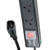 CNL 6W UK PDU Hor 1u C14 3M