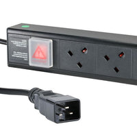 CNL 6W UK PDU Hor 1u C20 3M