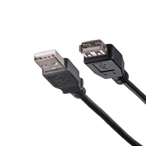 CNL 5M USB-A 2.0 M-F Bk PVC Ext.