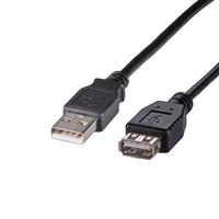 CNL 5M USB-A 2.0 M-F Bk PVC Ext.