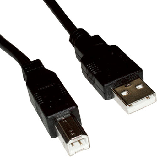 CNL 2M USB-A USB-B 2.0 M-M Bk PVC U-IF
