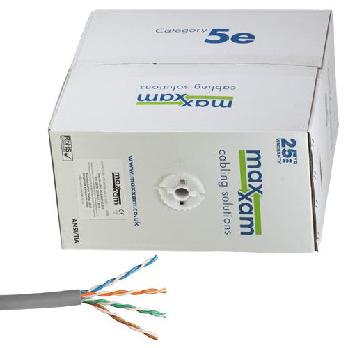 CNL C5e Gy UTP PVC 24AWG Sld Eca 305m