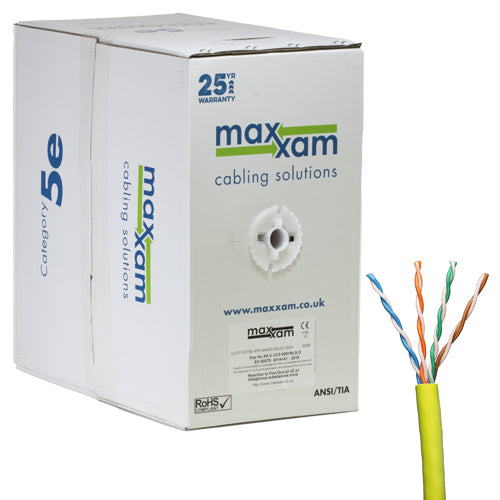 CNL C5e Yw UTP Ls 24AWG Sld Dca 305m