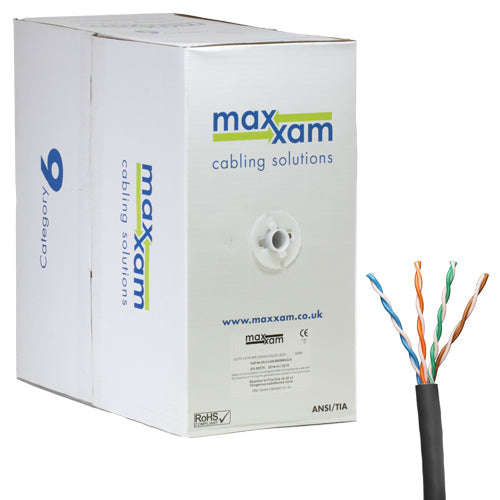 CNL C6 Bk UTP Ls 24AWG Sld Dca 305m