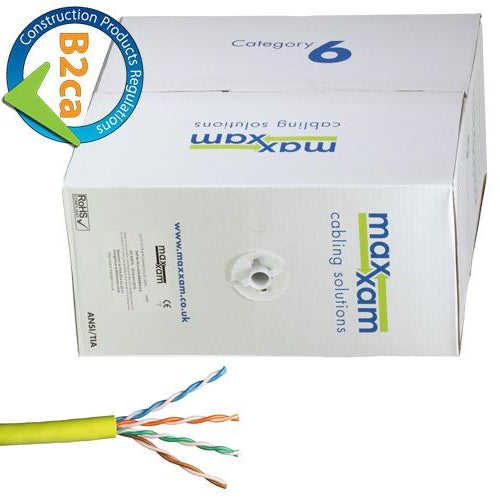 CNL C6 Yw UTP Ls 24AWG Sld B2ca 305m