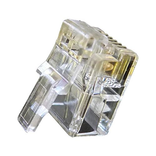 50PK RJ12 6P6C 24-26AWG Crimp Pl Strnd