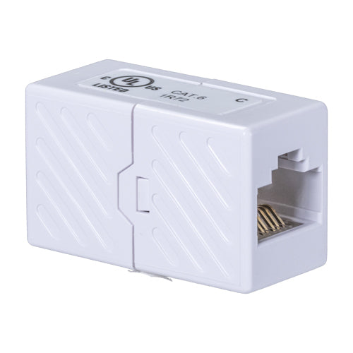 Cat6 RJ45 UTP F-F White Cplr