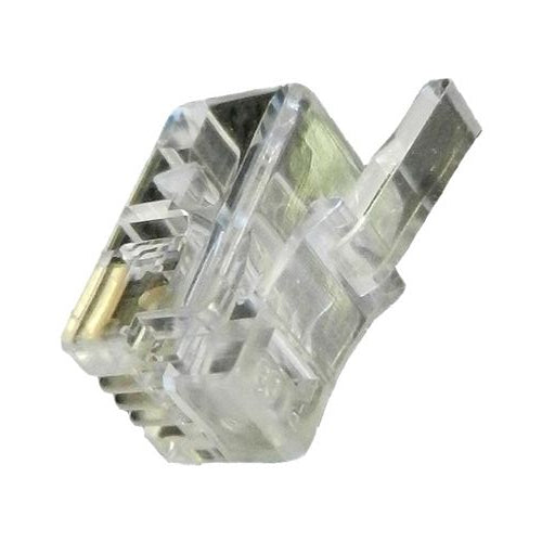 50PK RJ10 4P4C 24-26AWG Crimp Pl Strnd