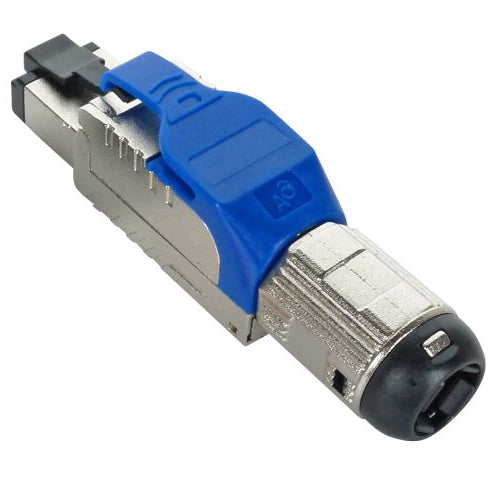 Cat 6a FTP F-Term PLUG Bl LATCH