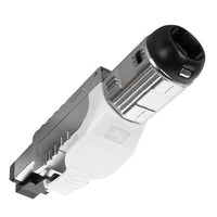 Cat 6a FTP F-Term PLUG Wh LATCH