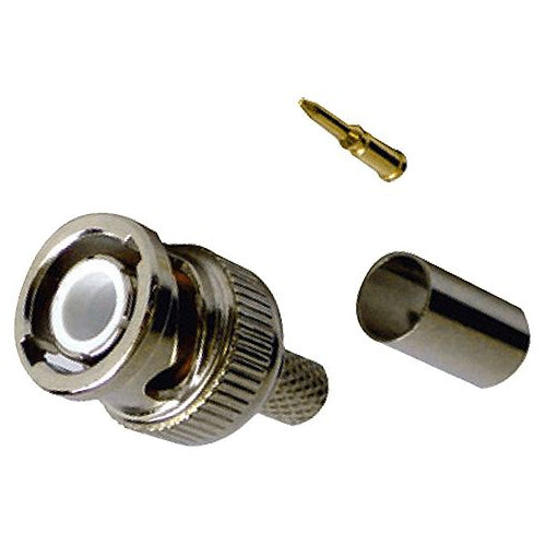 100PK BNC CT125 Crimp Pl RBS TURNED