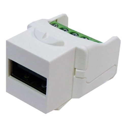 CNL USB-A 2.0 F-F Screw Term Ks Wh