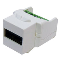 CNL USB-A 2.0 F-F Screw Term Ks Wh