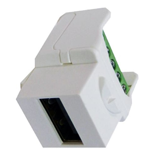 CNL USB-A 2.0 F-F Screw Term Ks Wh