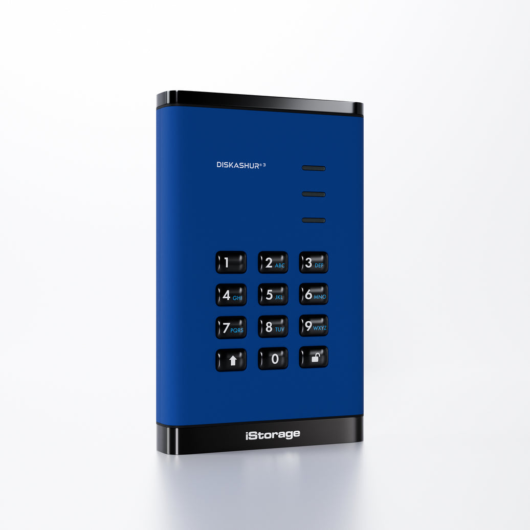 iStorage diskAshur3 HDD  5TB - Blue