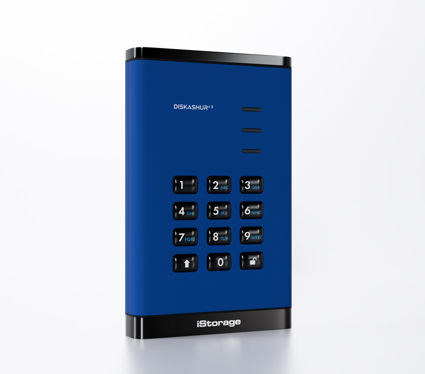 iStorage diskAshur3 HDD  5TB - Blue