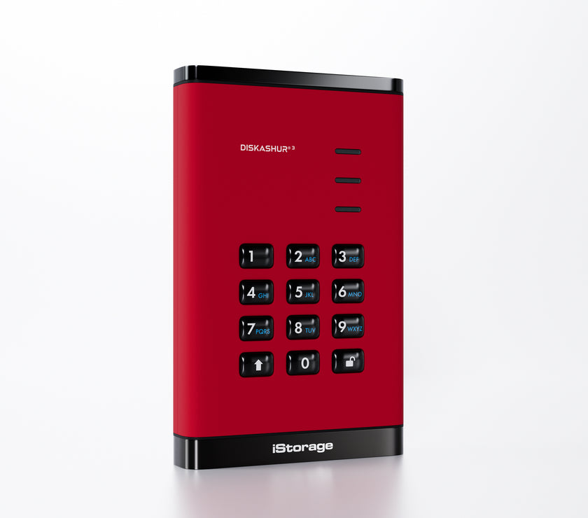 iStorage diskAshur3 SSD  1TB - Red