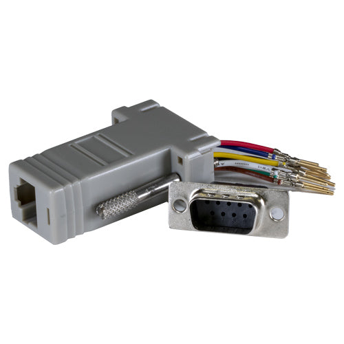 CNL RJ45-D9 MALE MODULAR Adp Bk