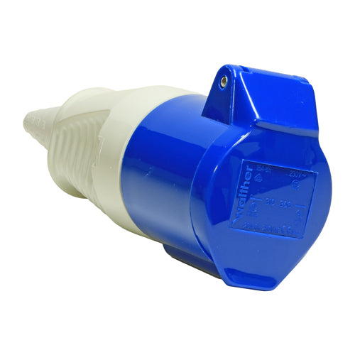 CNL 16A Comm Socket 1Ph 2P+E Bl