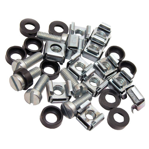 CNL 50PK Cage Nuts M6 Silv