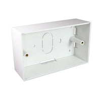 50PK Double Gang PVC Back Box 45mm