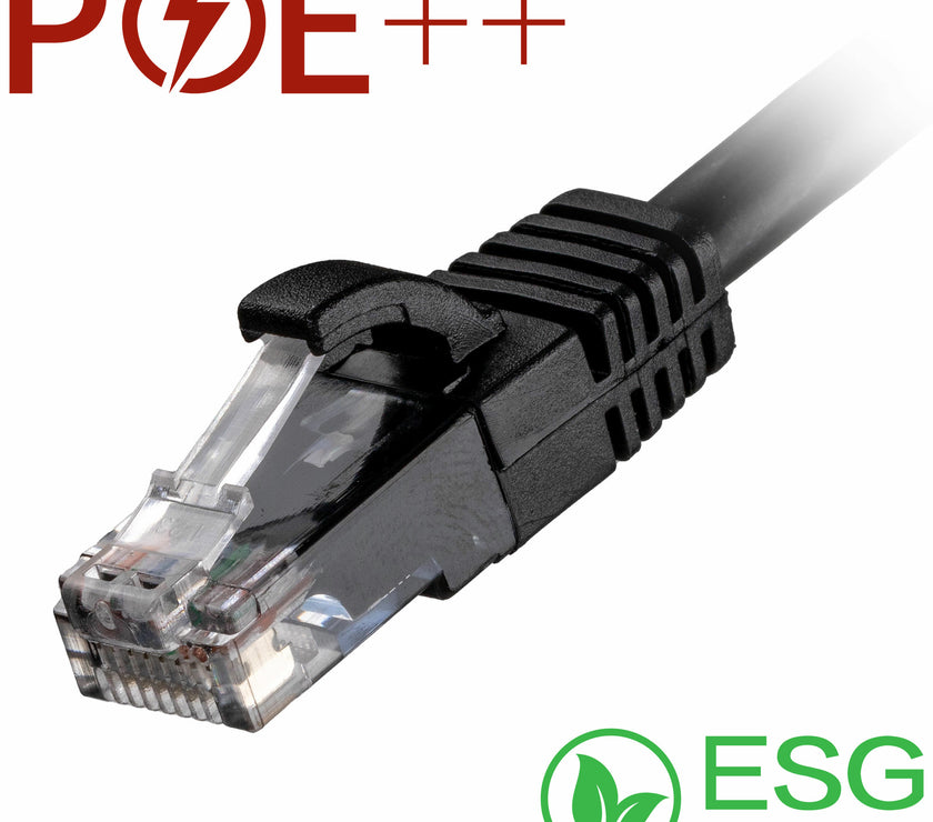 CNL 100PK 1M C6 Bk UTP Ls 24AWG SB
