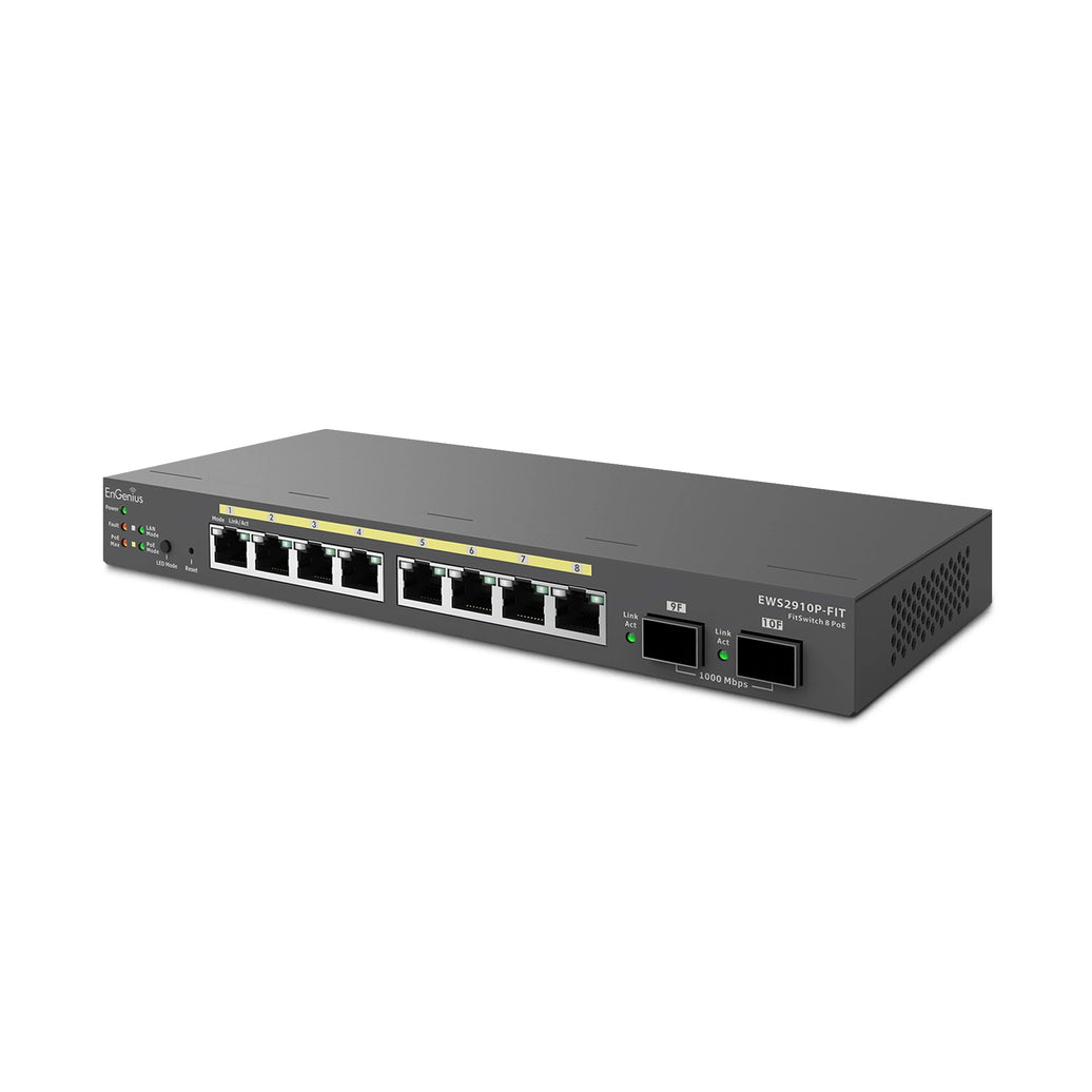 EnGenius EWS2910P-FIT 55W Gigabit PoE 8 Port Switch
