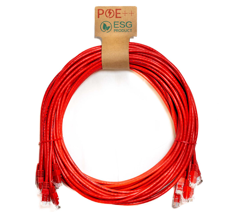 CNL 10PK 2.5M C6 Rd UTP PVC 24AWG FMB