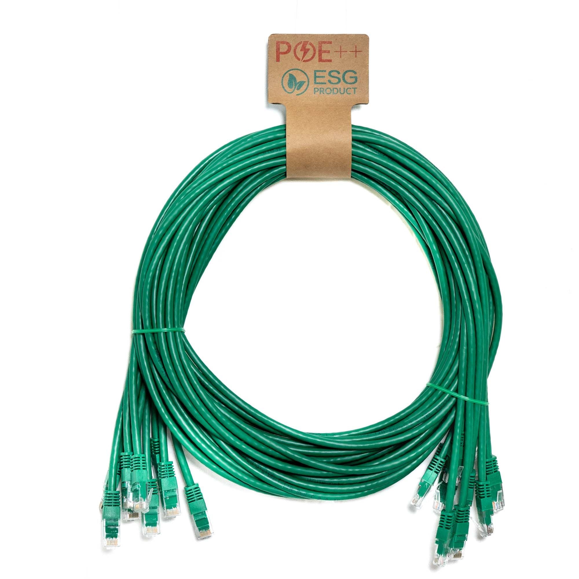 CNL 10PK 3M C6 Gn UTP PVC 24AWG FMB