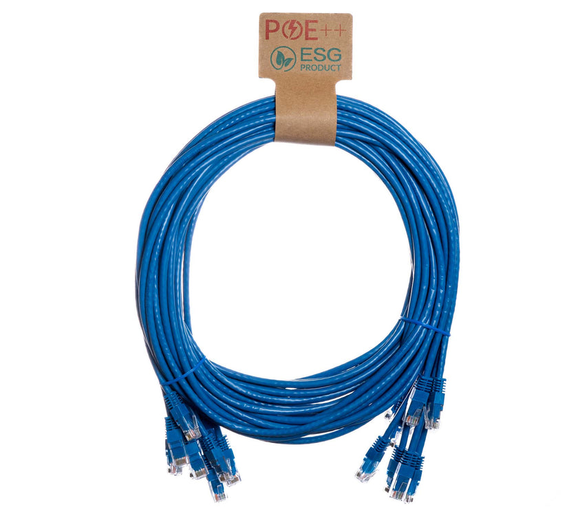 CNL 10PK 0.3M C6 Bl UTP PVC 24AWG FMB