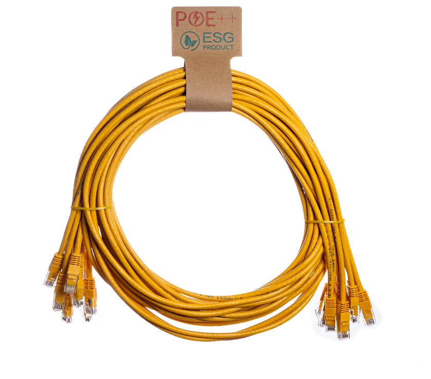 CNL 10PK 0.3M C6 Yw UTP PVC 24AWG FMB