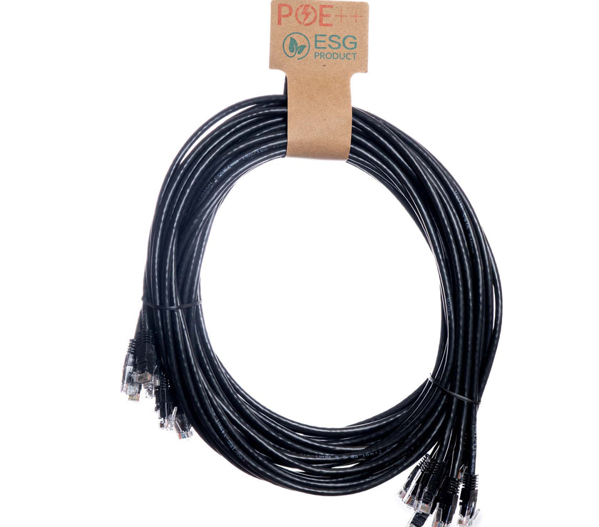 CNL 10PK 1.5M C6 Bk UTP PVC 24AWG FMB