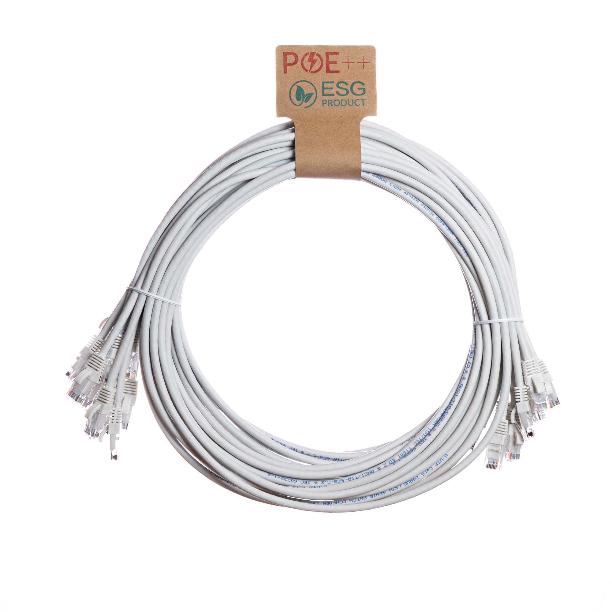 CNL 10PK 0.3M C6 Wh UTP PVC 24AWG FMB