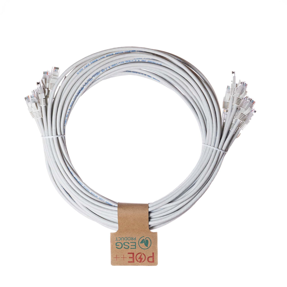 CNL 10PK 0.3M C6 Wh UTP PVC 24AWG FMB